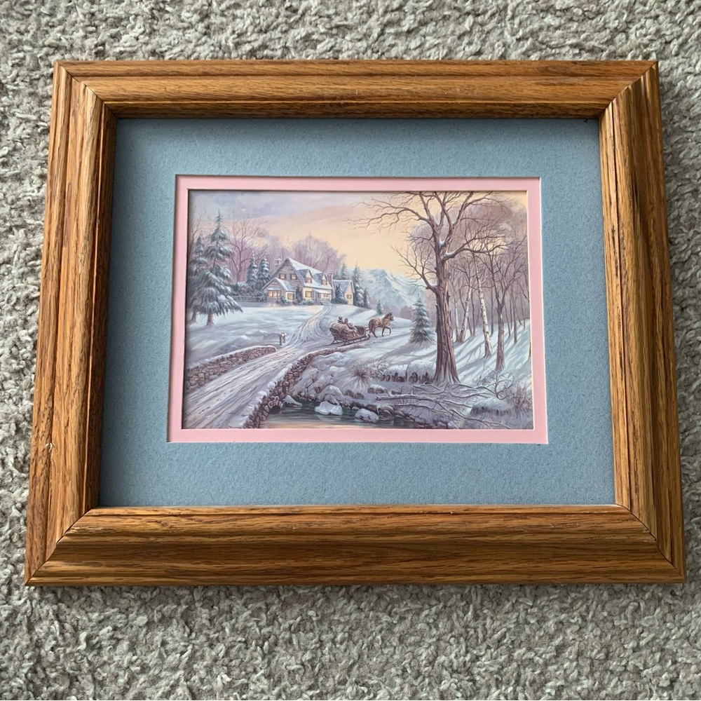 Winter Sunrise by Carl Valente, Framed Art Print